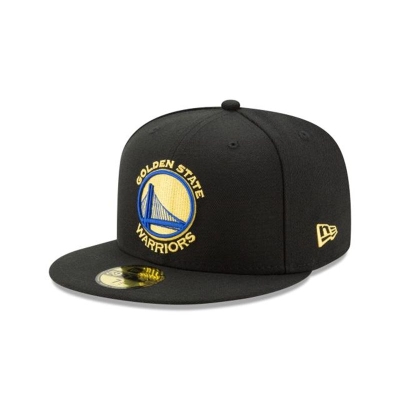 Golden State Warriors Gorra | New Era NBA Team Color 59fifty Fitted Cap Mexico - Negros